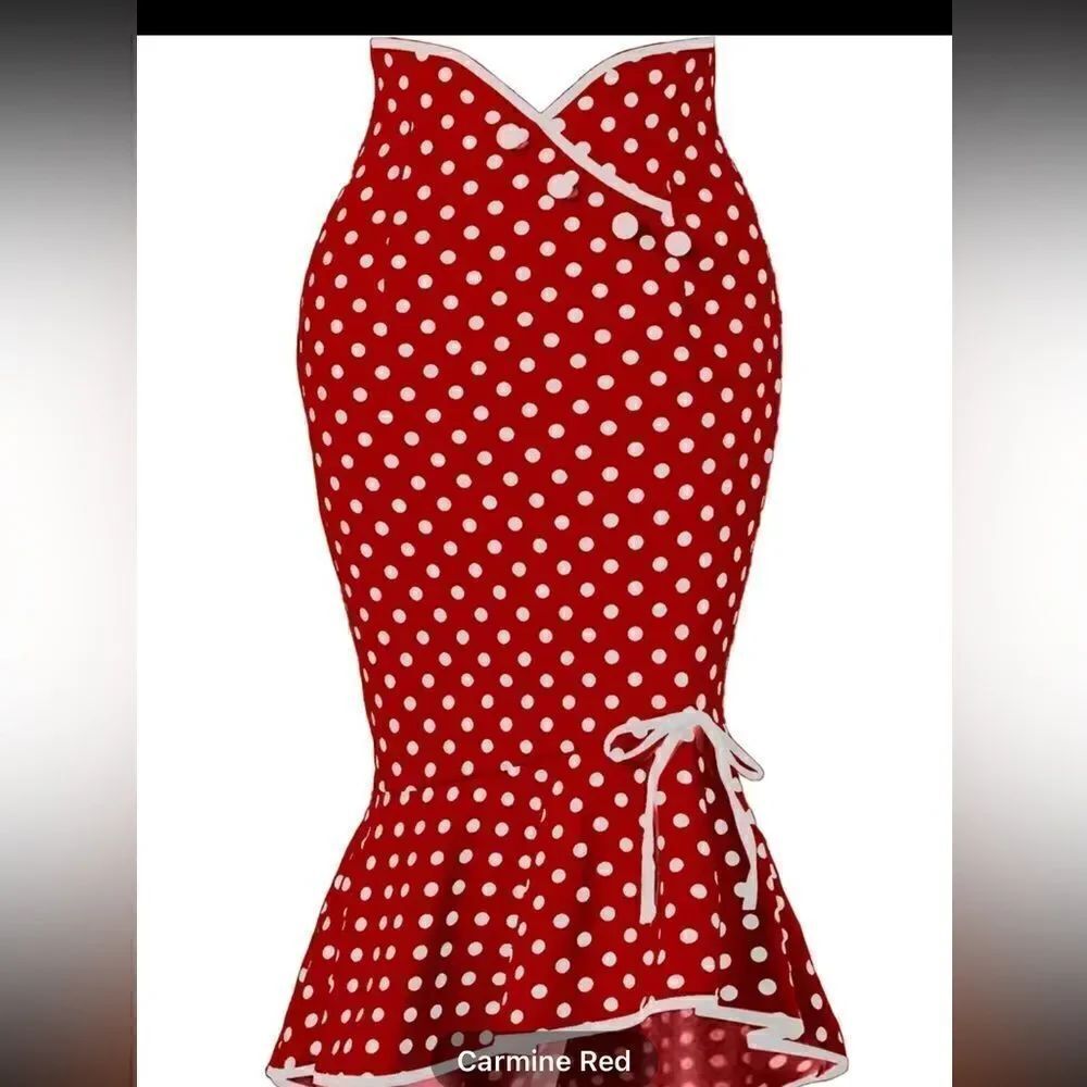 Polkadot skirts can also be worn as a top or dress have in a few colors